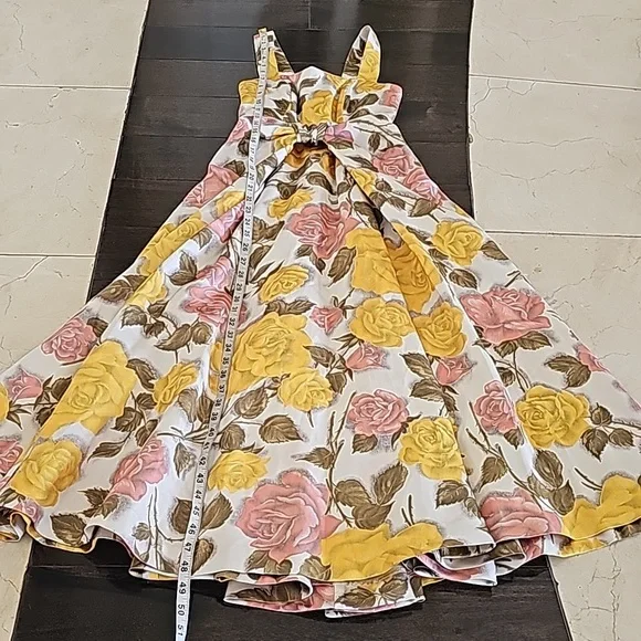 Asos Sleeveless Floral Special Occasion Midi Dress Bridal Wedding Party XS NWT - Picture 8 of 10